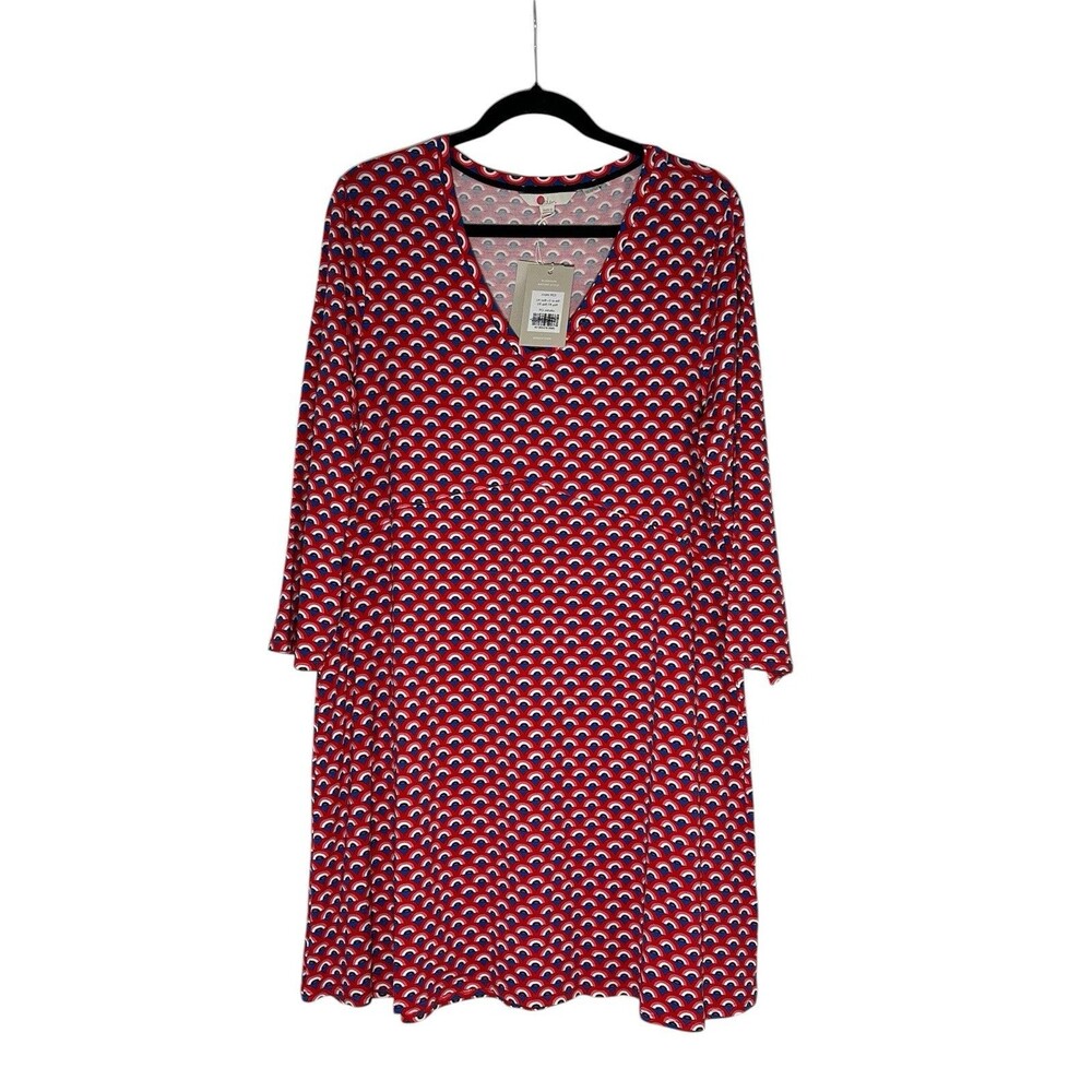 NWT Boden Tori Jersey Shift Mini Dress Women Size 16/18 Casual Vacation Summer - Picture 2 of 13